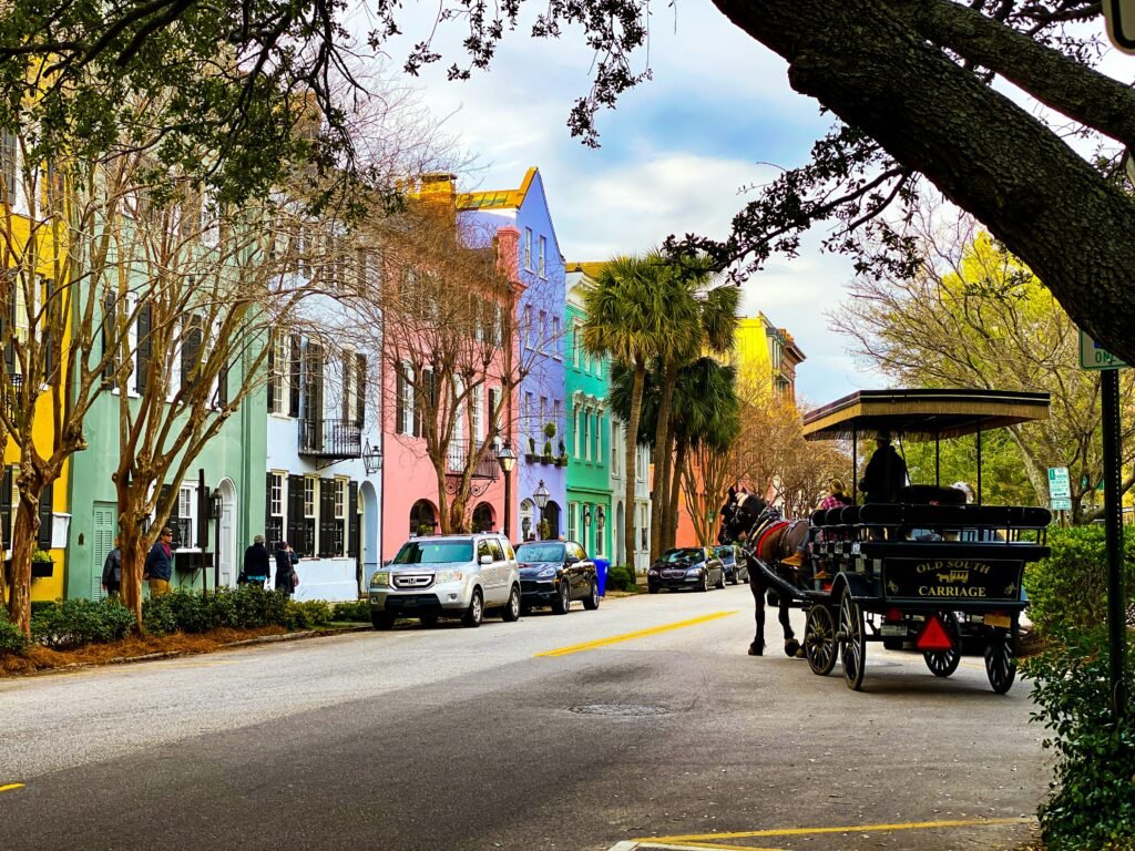 Rainbow Row in Charleston South Carolina